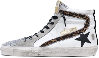 (Women) Golden Goose Slide 'Leopard' GWF00115.F000771.10299 (Women) Golden Goose Slide 'Leopard' GWF00115.F000771.10299