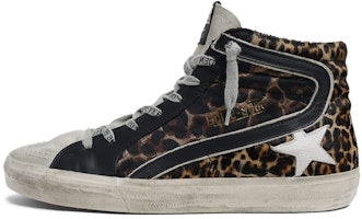 (Women) Golden Goose Slide 'Leopard Black Tail' G36WS595.A72 (Women) Golden Goose Slide 'Leopard Black Tail' G36WS595.A72