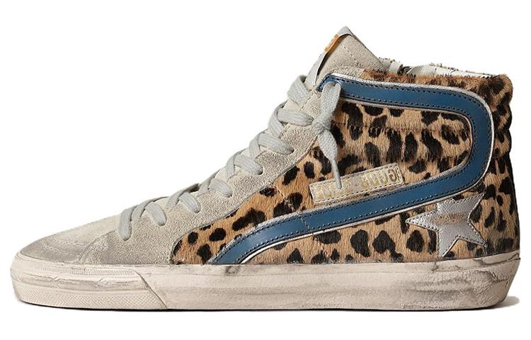 (Women) Golden Goose Slide 'Leopard Print High-Top' GWF00115.F003484.81835