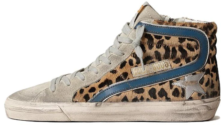 (W) Golden Goose Slide 'Leopard Print High-Top' Kasut Tinggi Lelaki Perempuan. GWF00115.F003484.81835 Buy (W) Golden Goose Slide 'Leopard Print High-Top' Kasut Tinggi Lelaki Perempuan. GWF00115.F003484.81835