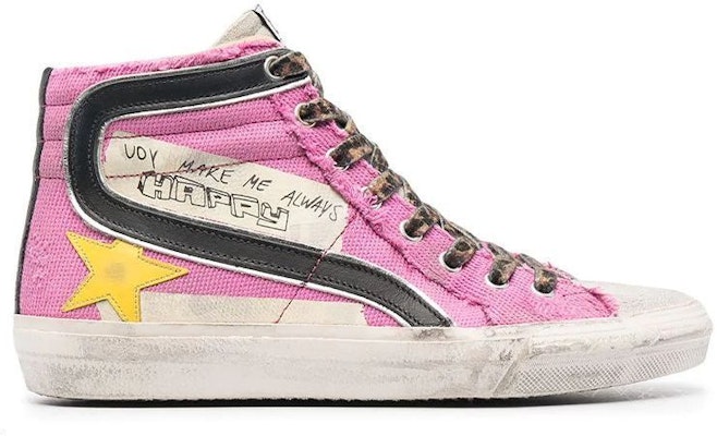 (Women) Golden Goose Slide 'Pink Canvas' GWF00115.F000259.25553 Order (Women) Golden Goose Slide 'Pink Canvas' GWF00115.F000259.25553