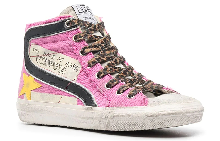Lookbook (W) Golden Goose Slide 'Kanvas Merah Muda' GWF00115.F000259.25553