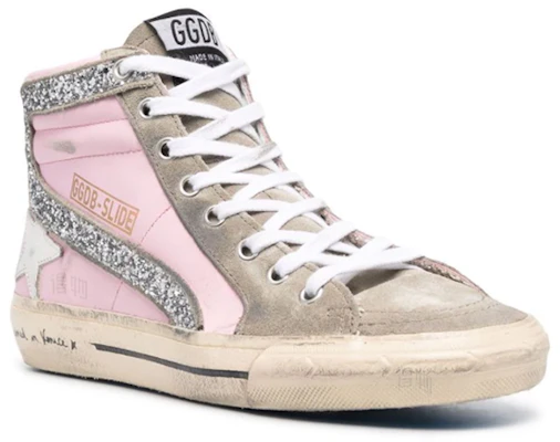 (W) Golden Goose Slide 'Pink High-Top' Sepatu Tinggi Wanita GWF00115.F002453.81491 Lookbook (W) Golden Goose Slide 'Pink High-Top' Sepatu Tinggi Wanita GWF00115.F002453.81491