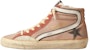 (W) Golden Goose Slide 'Merah Jambu Putih' GWF00477.F004073.55521