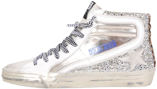 (W) Golden Goose Slide 'Zapatillas Altas de Cuero Plateado'. GWF00116.F001884.65147 Buy (W) Golden Goose Slide 'Zapatillas Altas de Cuero Plateado'. GWF00116.F001884.65147
