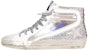 (W) Golden Goose Slide 'Kulit Perak Tinggi-Atas' GWF00116.F001884.65147