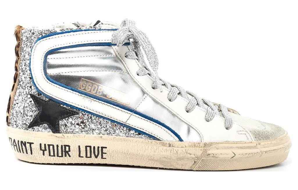 Order (W) Golden Goose Slide 'Kulit Anak Lembu Putih' GWF00116.F002458.81494