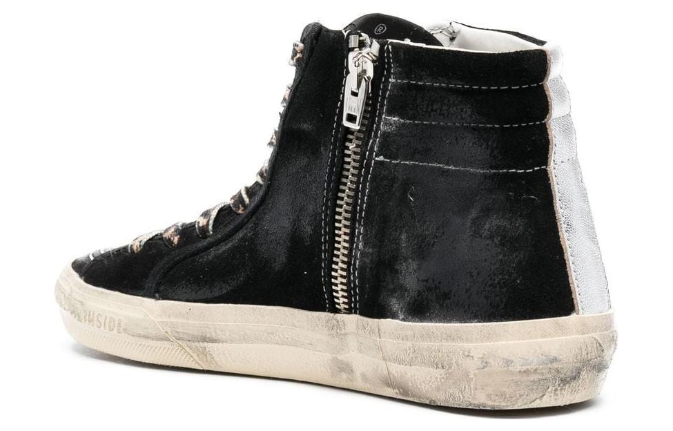 Shop (W) Golden Goose Slide High-Top 'Black Essentials' - Hitam Asas Мужак Tinggi GWF00115.F004146.90179