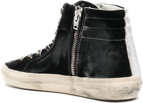 (W) Golden Goose Slide High-Top 'Black Essentials' - Hitam Asas Мужак Tinggi GWF00115.F004146.90179 Shop (W) Golden Goose Slide High-Top 'Black Essentials' - Hitam Asas Мужак Tinggi GWF00115.F004146.90179