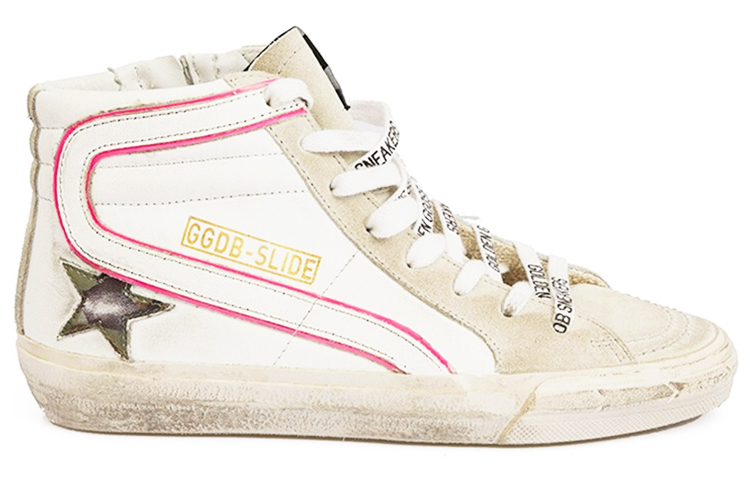 Order (W) Golden Goose Slide 'Ice Camo Desgastadas Alta' G36WS595.A78