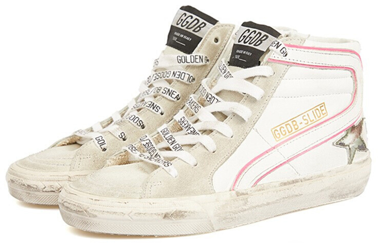 Lookbook (W) Golden Goose Slide 'Ice Camo Desgastadas Alta' G36WS595.A78
