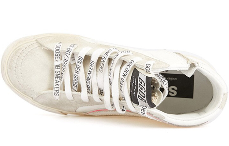 Shop (W) Golden Goose Slide 'Ice Camo Desgastadas Alta' G36WS595.A78