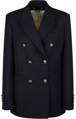(Women) Golden Goose Solid Double-Breasted Blazer Navy Blue. GWP00829P00061950486 Buy (Women) Golden Goose Solid Double-Breasted Blazer Navy Blue. GWP00829P00061950486
