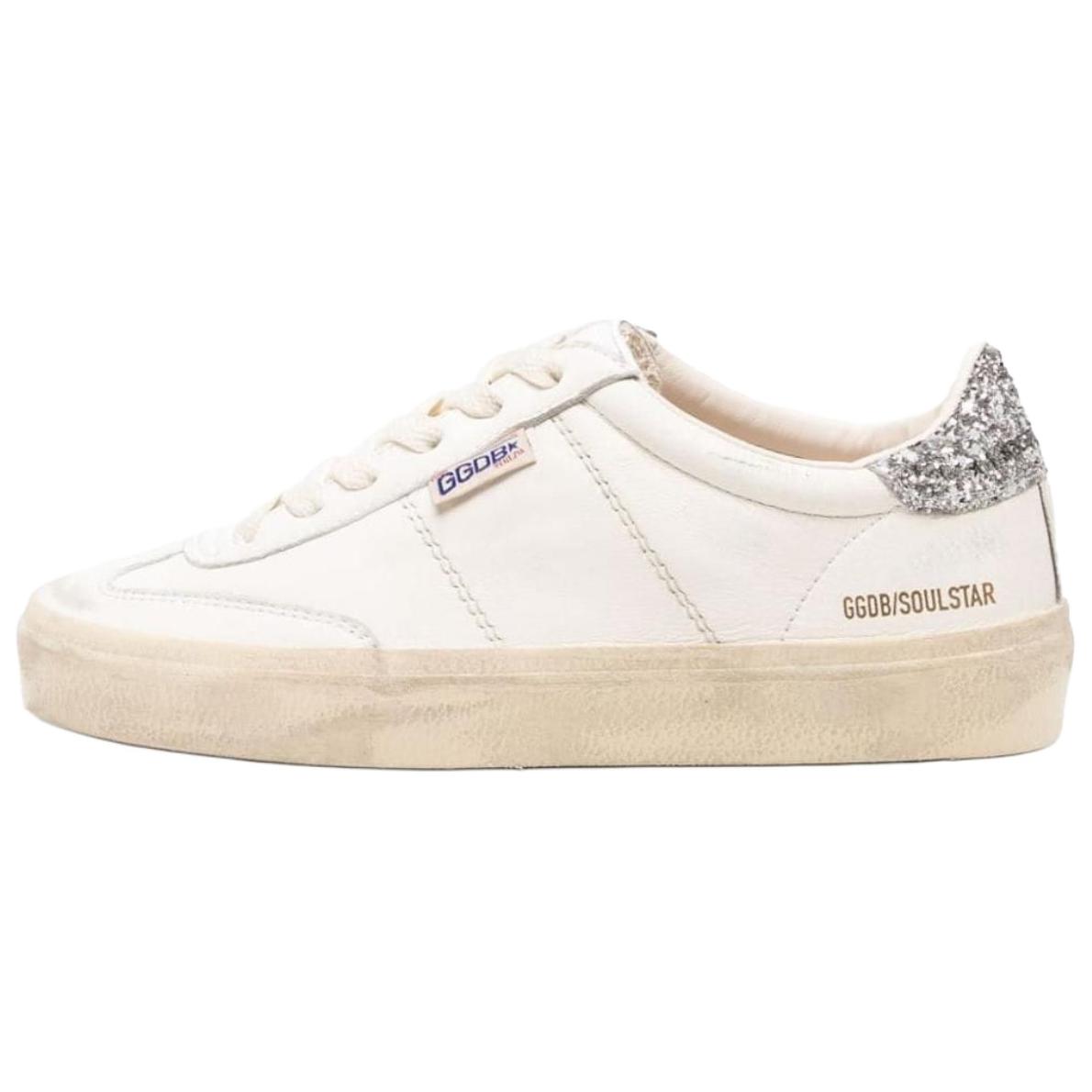 (Women) Golden Goose Soul Star White Low-Top Leather Sneakers GWF00464.F005053.80185