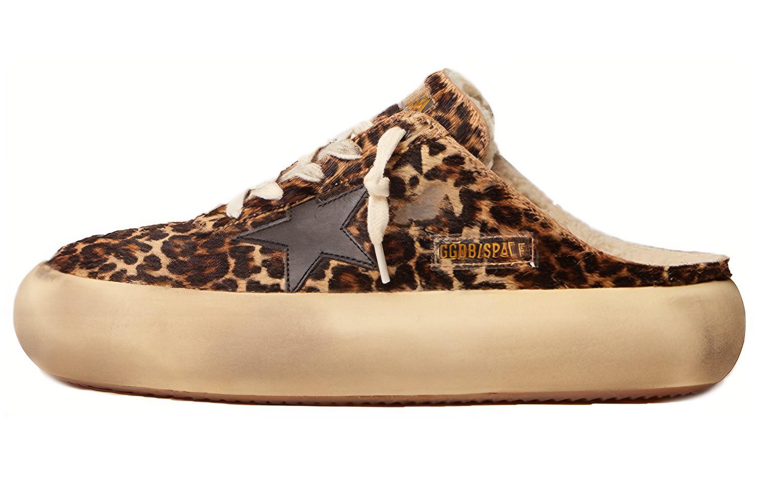 (Women) Golden Goose Space-Star 'Black Leopard Print' GWF00322.F003000.81472