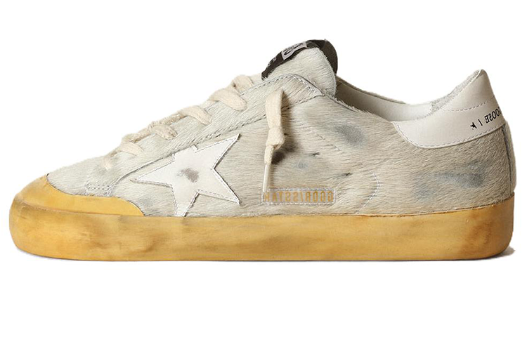 (Women) Golden Goose Space-Star 'Cream Star Low-Top' GWF00107.F003458.10100