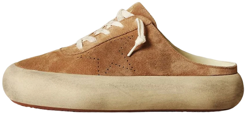 (Women) Golden Goose Space-Star Platform Distressed Brown Slip-On Mules Women. GWF00382.F003329.55353 Buy (Women) Golden Goose Space-Star Platform Distressed Brown Slip-On Mules Women. GWF00382.F003329.55353