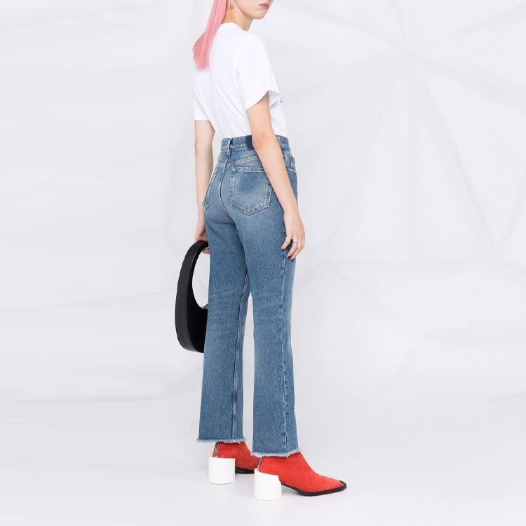 Shop (W) 金鹅 SS22 渐变效果蓝色牛仔裤. GWP00843P00062150100