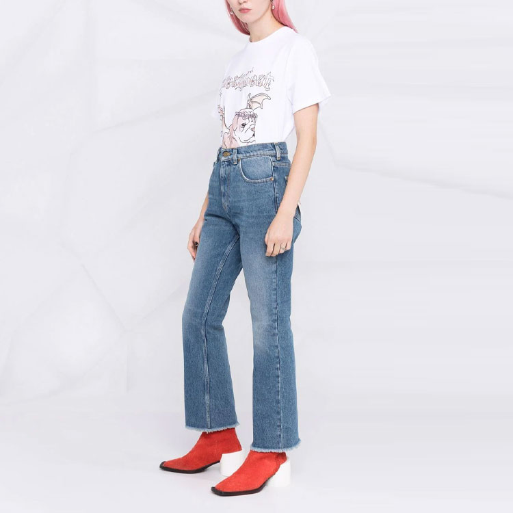 Purchase (W) 金鹅 SS22 渐变效果蓝色牛仔裤. GWP00843P00062150100