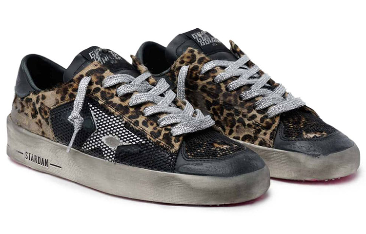 Lookbook (W) Golden Goose Stardan ''Zwart Luipaard Versleten'' G36WS959.F4