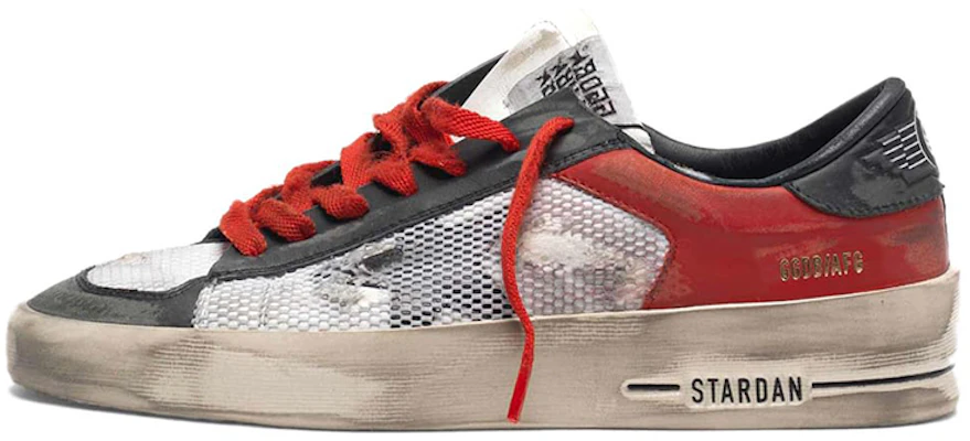 (W) Golden Goose Stardan ''Zwart Rood Versleten'' G35WS959.C5 Buy (W) Golden Goose Stardan ''Zwart Rood Versleten'' G35WS959.C5
