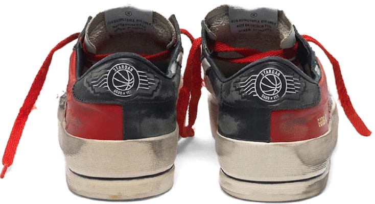 (Women) Golden Goose Stardan 'Black Red Distressed' G35WS959.C5 Shop (Women) Golden Goose Stardan 'Black Red Distressed' G35WS959.C5