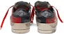 (W) Golden Goose Stardan 'Hitam Merah Lusuh' G35WS959.C5