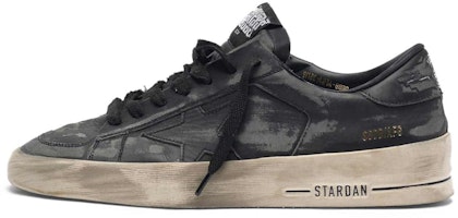 (Women) Golden Goose Stardan 'Distressed Black Leather' G35WS959.E3 (Women) Golden Goose Stardan 'Distressed Black Leather' G35WS959.E3