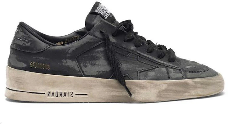 (W) Golden Goose Stardan ''Versleten Zwart Leer'' G35WS959.E3 Order (W) Golden Goose Stardan ''Versleten Zwart Leer'' G35WS959.E3