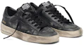 Lookbook (W) Golden Goose Stardan ''Versleten Zwart Leer'' G35WS959.E3