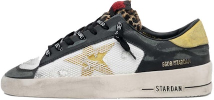(Women) Golden Goose Stardan 'Distressed Black White' GWF00128.F000562.80469 (Women) Golden Goose Stardan 'Distressed Black White' GWF00128.F000562.80469