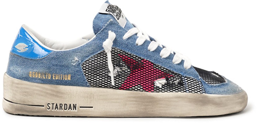 (Women) Golden Goose Stardan 'Distressed Blue Red' GWF00128.F000904.80671 Order (Women) Golden Goose Stardan 'Distressed Blue Red' GWF00128.F000904.80671