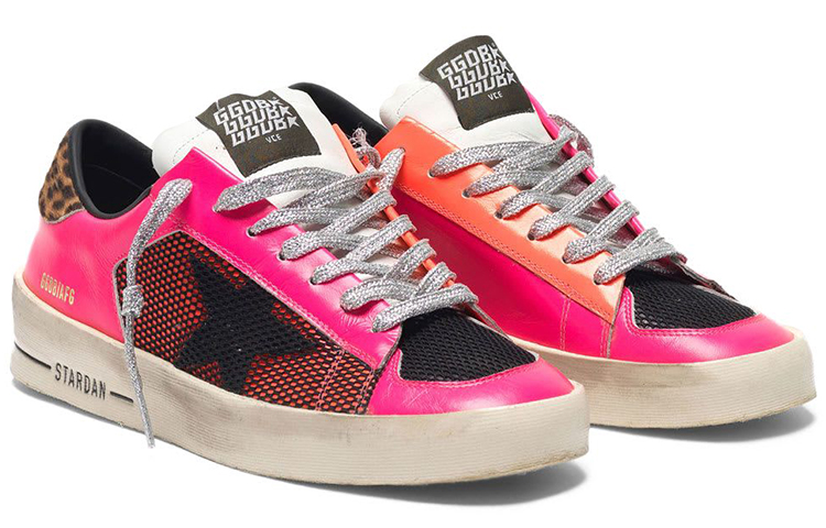 (W) Golden Goose Stardan 'Fluorescent Pink Mesh Patchwork' 圖 2