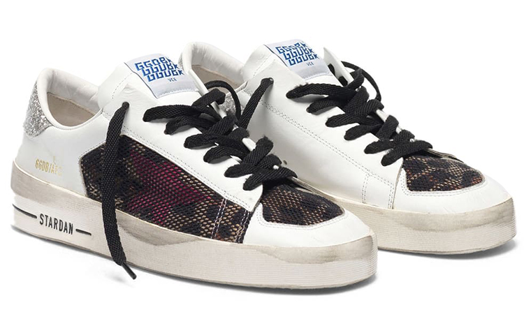 Order (W) Golden Goose Stardan ''Luipaard Ster Glitter Hak'' G35WS959.C9