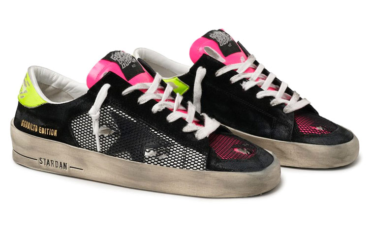 Lookbook (W) 골든구스 스타단 블랙 로우탑 (한정판) GWF00128.F000905.80670