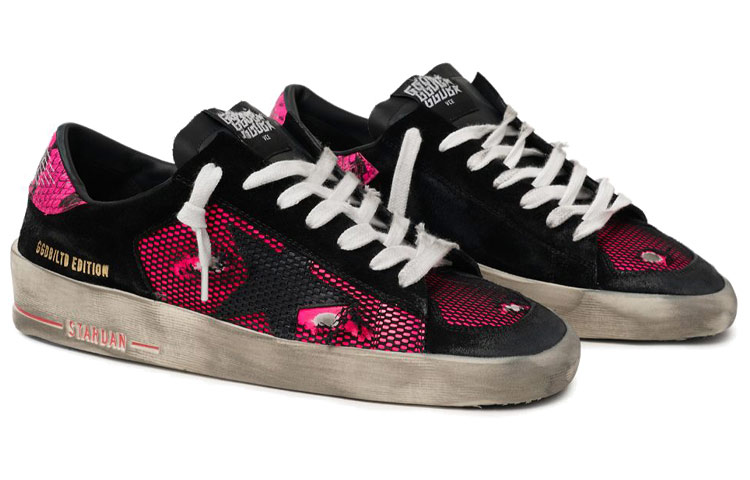 Lookbook (W) 골든구스 스타단 '퍼플블랙' 한정판 GWF00128.F000898.90228