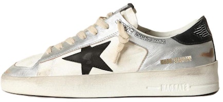 (Women) Golden Goose Stardan 'Silver Low Top' GWF00128.F003447.10250 (Women) Golden Goose Stardan 'Silver Low Top' GWF00128.F003447.10250