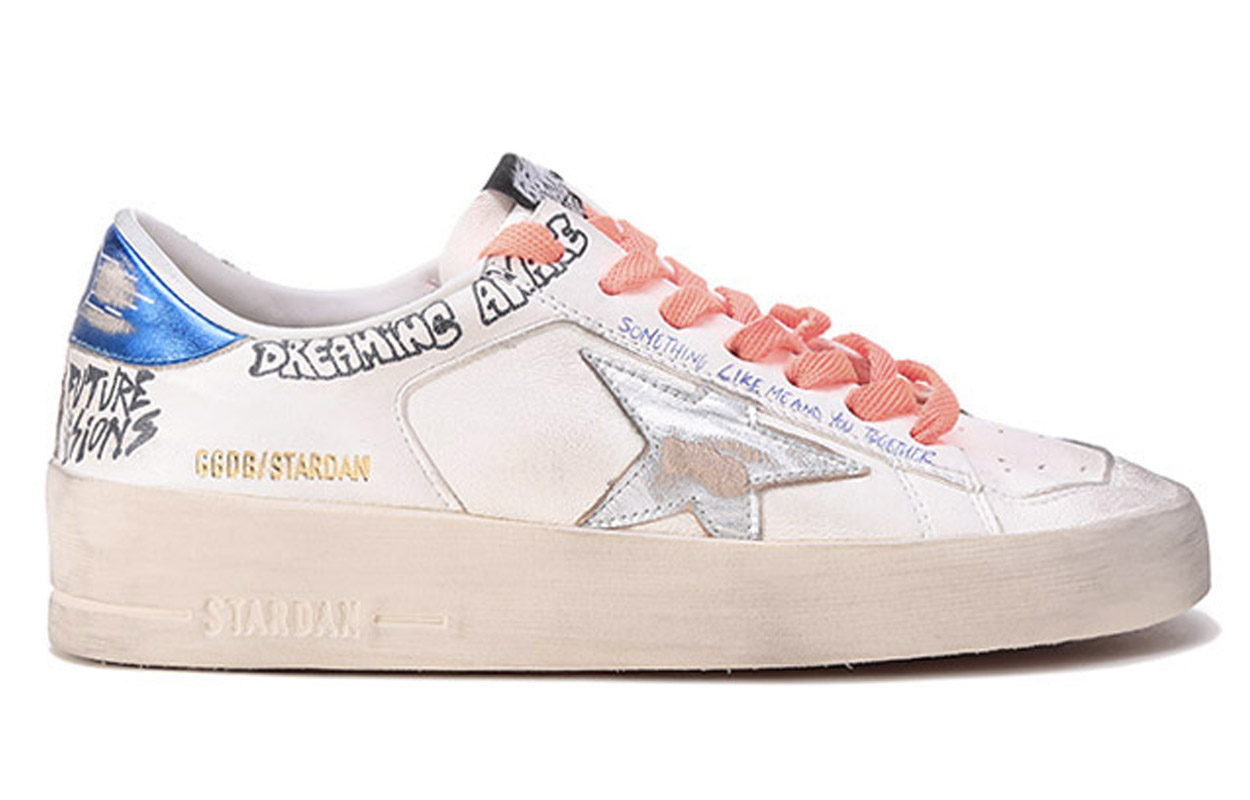 Order (W) Golden Goose Stardan ''Blanc Bleu Éclat Usé'' GWF00128.F002697.10944