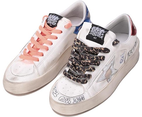 (W) 골든구스 스타단 화이트/브라이트블루 (빈티지) GWF00128.F002697.10944 Lookbook (W) 골든구스 스타단 화이트/브라이트블루 (빈티지) GWF00128.F002697.10944