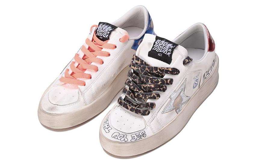 Lookbook (W) Golden Goose Stardan ''Blanc Bleu Éclat Usé'' GWF00128.F002697.10944