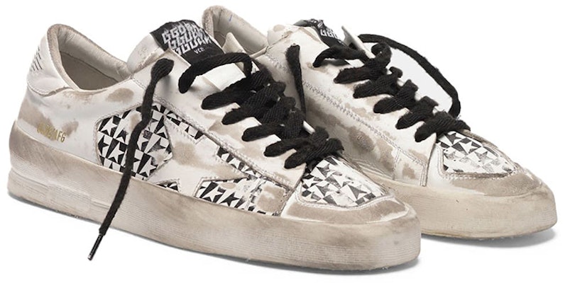 (Women) Golden Goose Stardan 'White Checkerboard Star' G35WS959.E2 Order (Women) Golden Goose Stardan 'White Checkerboard Star' G35WS959.E2