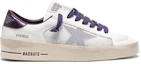 Order (W) Golden Goose Stardan ''Blanc Usé avec Talon Métallique Violet'' G35WS959.C3