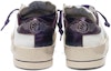 Shop (W) Golden Goose Stardan 'Putih Usang dengan Tumit Metalik Ungu' G35WS959.C3