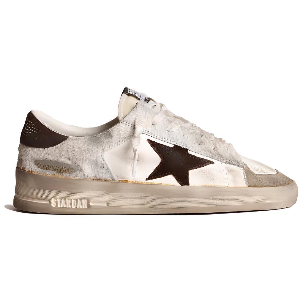 Order (W) Golden Goose Stardan 'Sneakers Kulit Putih Low-Top' GWF00128.F004007.81999