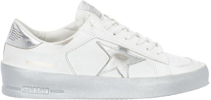Golden Goose Stardan 皮革 復古 類時尚板鞋 女款 白銀 Order Golden Goose Stardan 皮革 復古 類時尚板鞋 女款 白銀