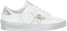 Order (W) Golden Goose Stardan 'Putih Perak Retro'. GWF00128.F002187.80185