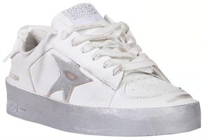 Golden Goose Stardan 皮革 復古 類時尚板鞋 女款 白銀 Lookbook Golden Goose Stardan 皮革 復古 類時尚板鞋 女款 白銀