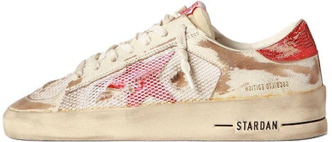 (Women) Golden Goose Stardan Low 'Red Mesh' GWF00128.F003534.10350 (Women) Golden Goose Stardan Low 'Red Mesh' GWF00128.F003534.10350