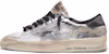 (W) Golden Goose Stardan Ltd 'Putih Hitam Perak dengan Embos Bunga' G35WS959.D7