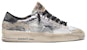 (W) Golden Goose Stardan Ltd 'Putih Hitam Perak dengan Embos Bunga' G35WS959.D7